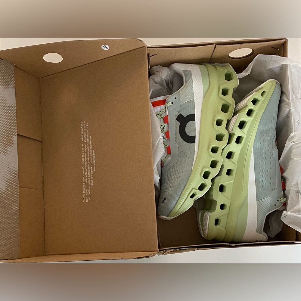 On Cloudmonster Glacier | Meadow Womens shoes, Size 9.5